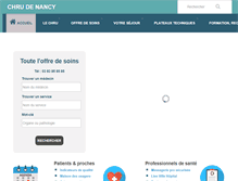Tablet Screenshot of chu-nancy.fr